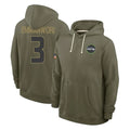 harde S.Seahawks #3 Nick Emmanwori Player Olive Salute to Service Pullover Hoodies Limited Stitched Jerseys