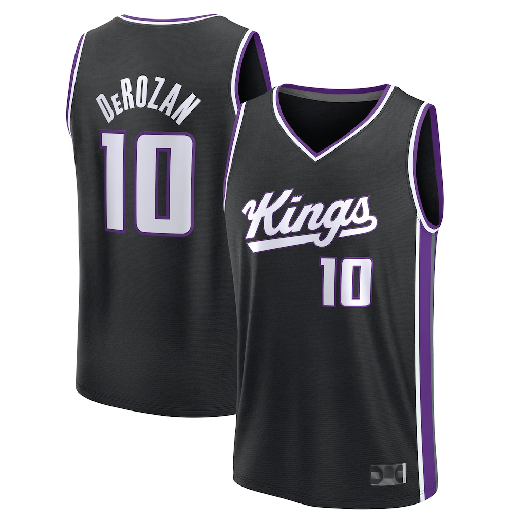 harde S.kings #10 DeMar DeRozan Fanatics Black Fast Break Replica Player Jerseys - Icon Edition