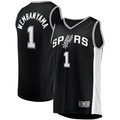 harde SA.Spurs #1 Victor Wembanyama Fanatics Black Fast Break Replica Jerseys - Icon Edition