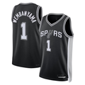 harde SA.Spurs #1 Victor Wembanyama Fanatics Black Fast Break Replica Player Jerseys - Icon Edition