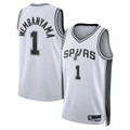 harde SA.Spurs #1 Victor Wembanyama White Swingman Jerseys - Association Edition