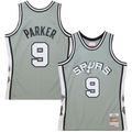 harde SA.Spurs #9 Tony Parker Mitchell & Ness Gray Hall of Fame Class of 2023 Throwback Swingman Jerseys