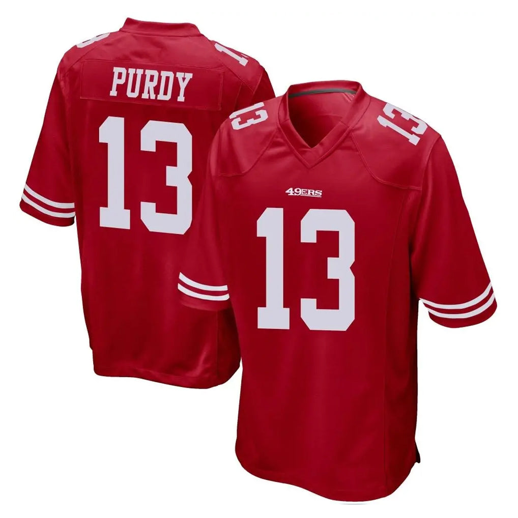 harde SF.49ers #13 Brock Purdy Player Red Home Game Stitched Jerseys