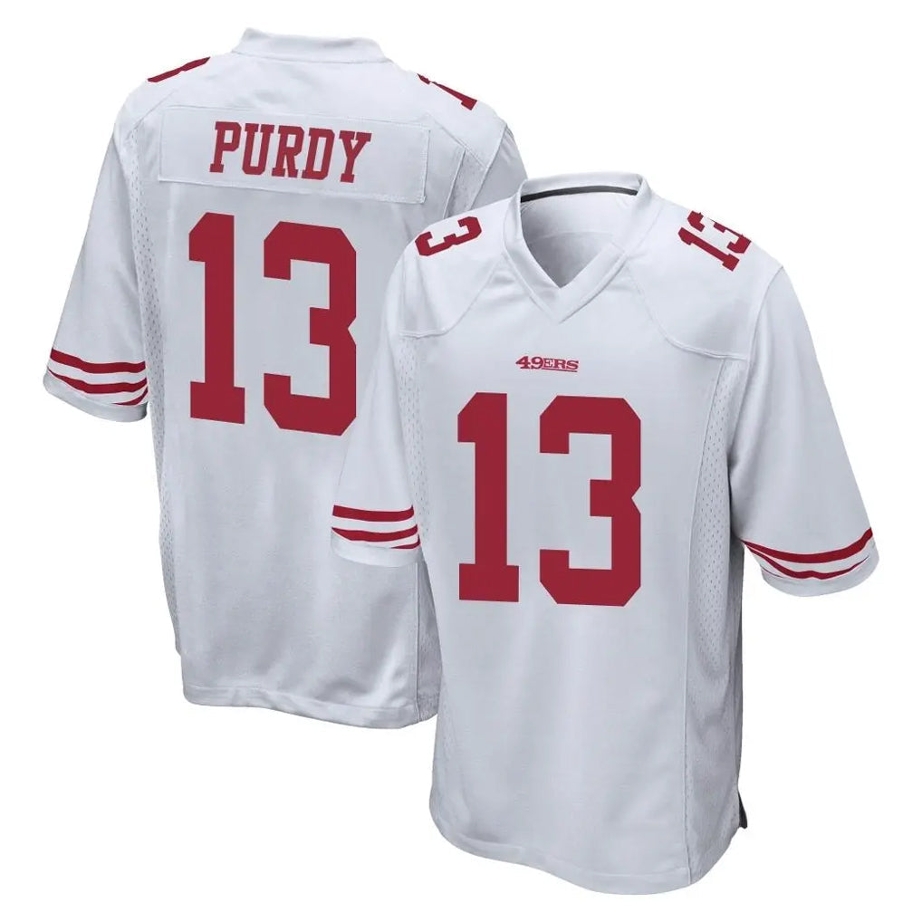 harde SF.49ers #13 Brock Purdy Player White Home Game Stitched Jerseys