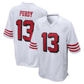 harde SF.49ers #13 Brock Purdy Player White Limited Alternate Home Game Stitched Jerseys