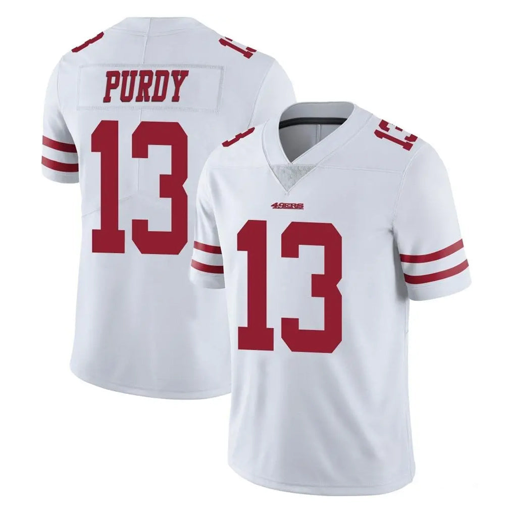 harde SF.49ers #13 Brock Purdy Player White Limited Vapor Untouchable Home Game Stitched Jerseys