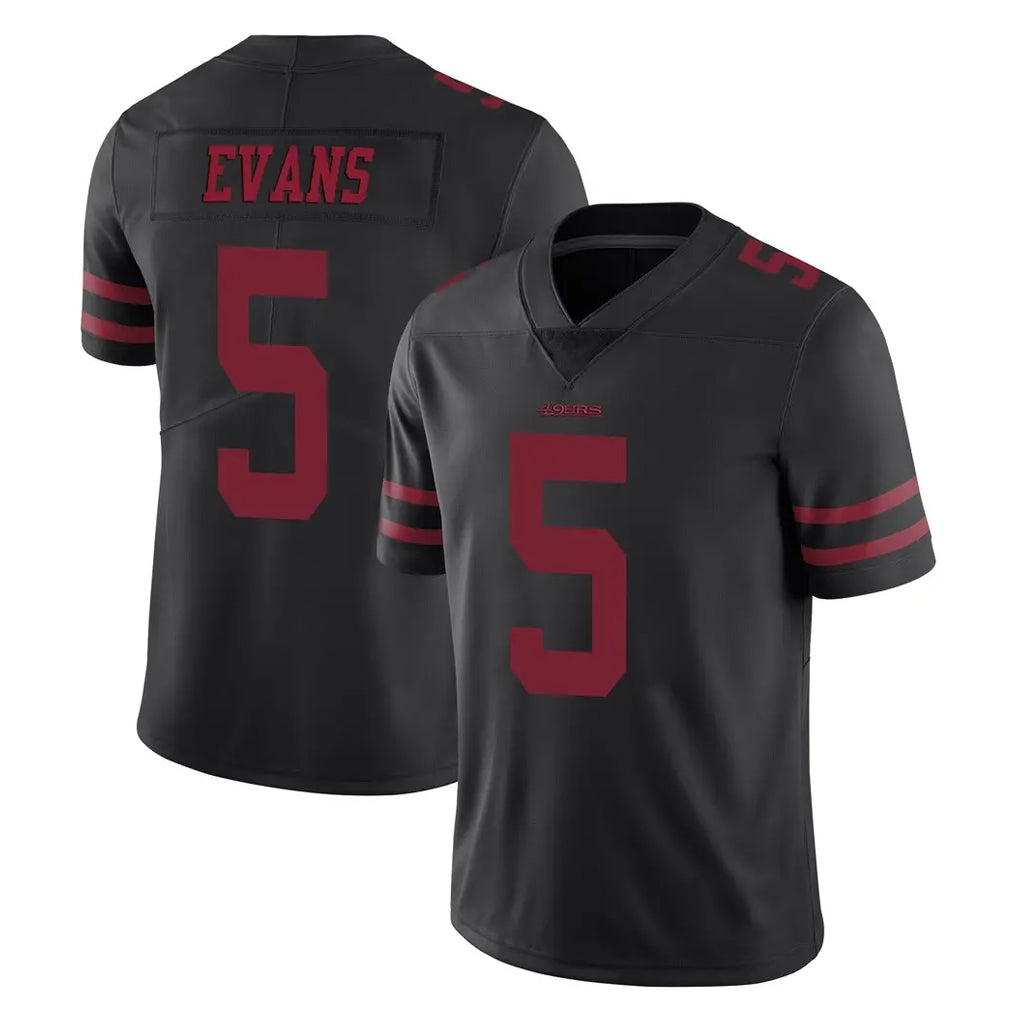 harde SF.49ers #5 Mike Evans Player Black Alternate Limited Vapor Untouchable Home Game Stitched Jerseys