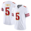 harde SF.49ers #5 Mike Evans Player White 2025 Rivalries Collection Game Limited Stitched Jerseys