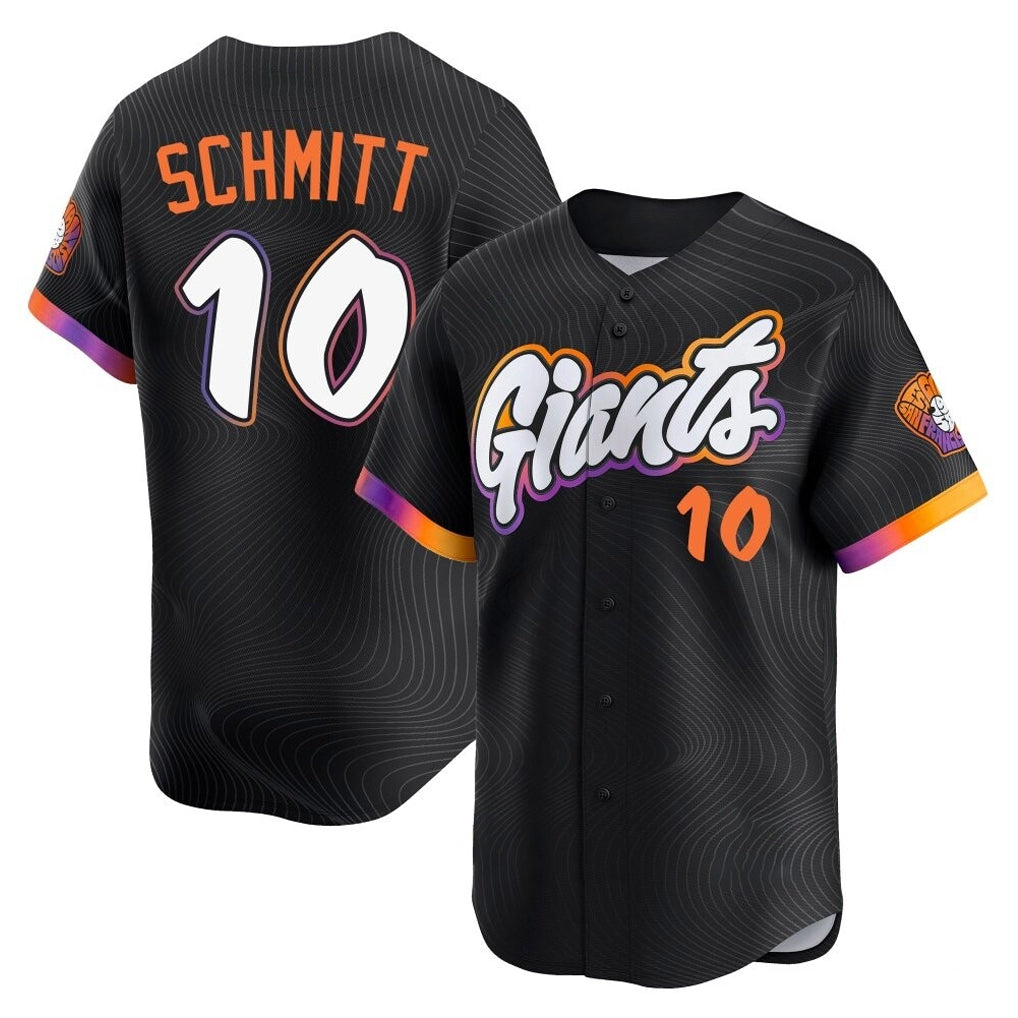 harde SF.Giants #10 Casey Schmitt Player Black 2025 City Connect Home Limited Stitched Jerseys