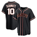 harde SF.Giants #10 Casey Schmitt Player Black Fashion Out Home Limited Stitched Jerseys