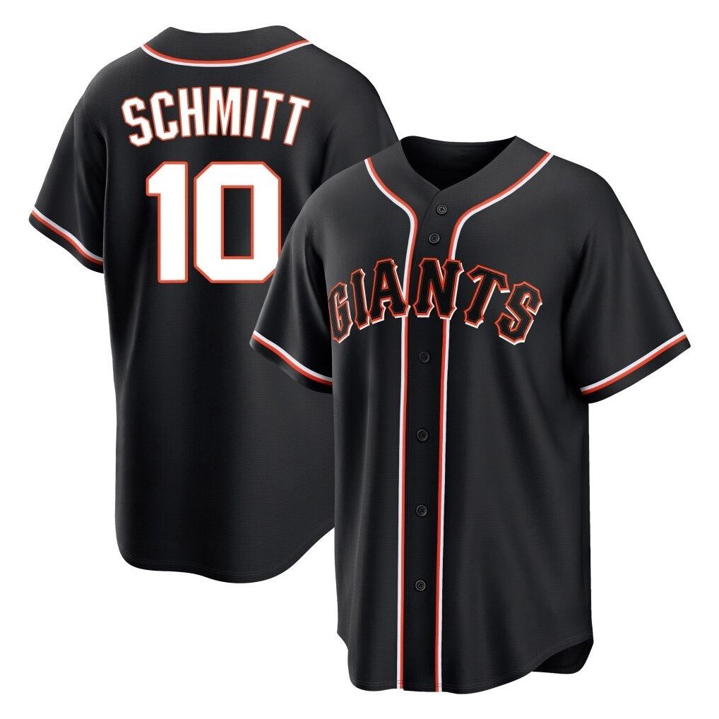 harde SF.Giants #10 Casey Schmitt Player Black Fashion Out Home Limited Stitched Jerseys