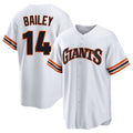 harde SF.Giants #14 Patrick Bailey Player White Home Game Stitched Jerseys
