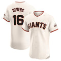harde SF.Giants #16 Rafael Devers Player Cream Home Limited Elite Stitched Jerseys