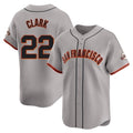 harde SF.Giants #22 Will Clark Player Gray Home Limited Stitched Jerseys