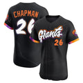 harde SF.Giants #26 Matt Chapman Player Black 2025 City Connect Home Limited Elite Stitched Jerseys
