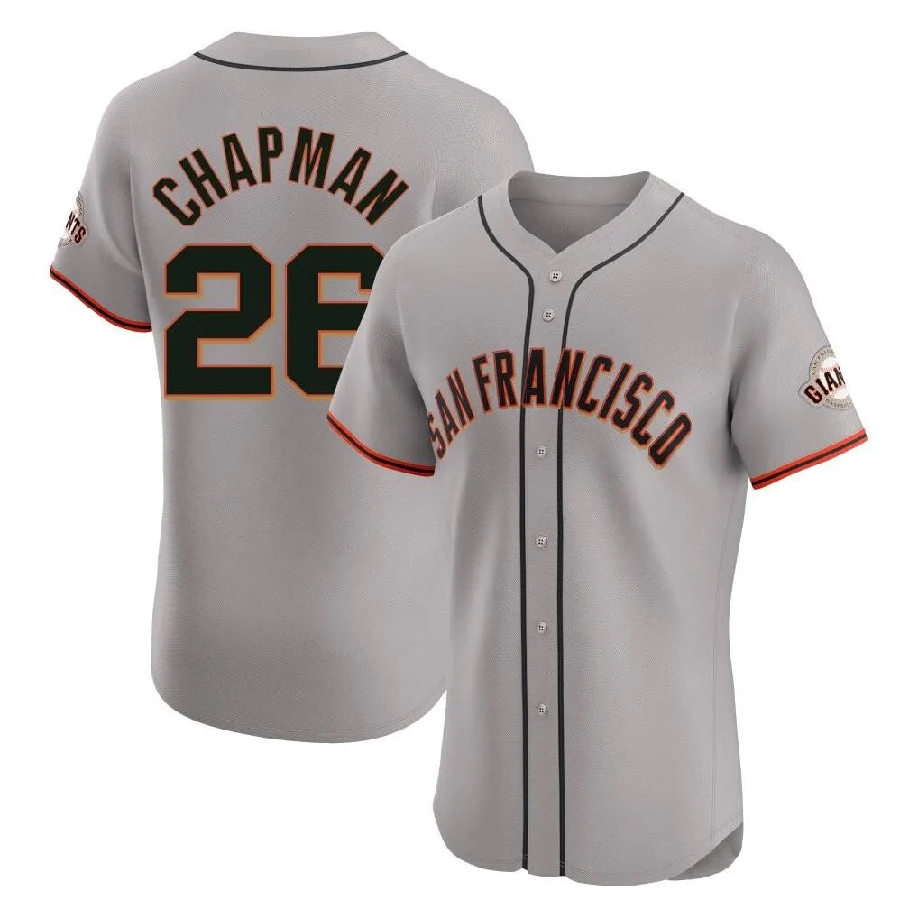 harde SF.Giants #26 Matt Chapman Player Gray Home Limited Elite Stitched Jerseys