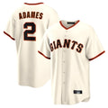 harde SF.Giants #2 Willy Adames Player Cream Home Game Stitched Jerseys