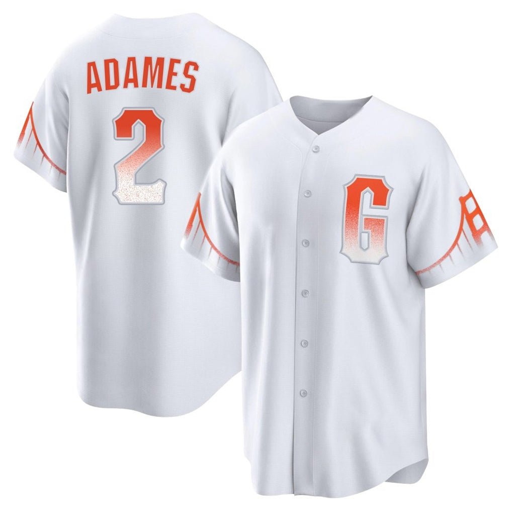 harde SF.Giants #2 Willy Adames Player White City Connect Home Game Stitched Jerseys