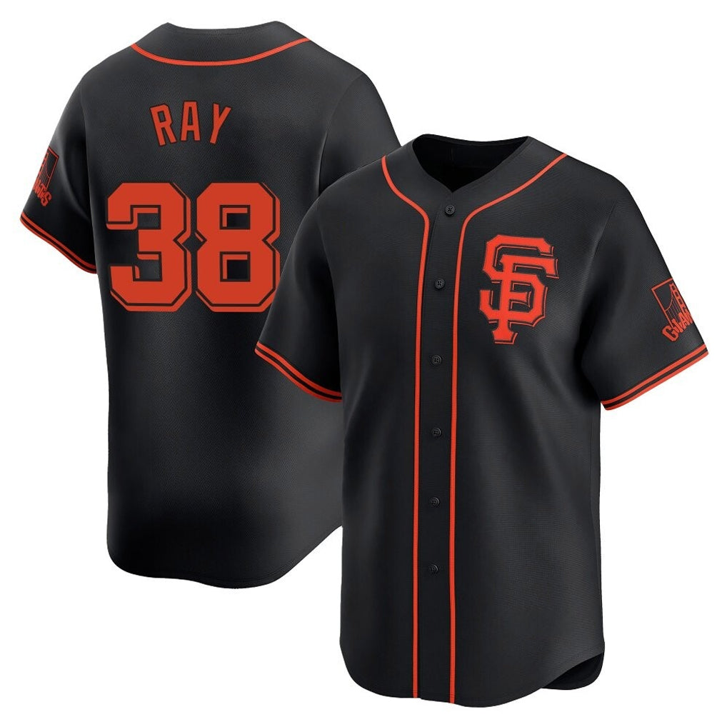harde SF.Giants #38 Robbie Ray Player  Black 2026 Home Limited Stitched Jerseys