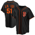 harde SF.Giants #51 Jung Hoo Lee Player Black Home Game Stitched Jerseys