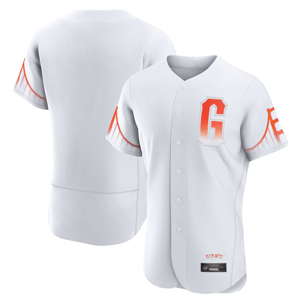harde SF.Giants Blank Player White City Connect Home Limited Elite Stitched Jerseys