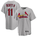 harde St. Louis Cardinals #11 Victor Scott II Player Gray Home Game Stitched Jerseys