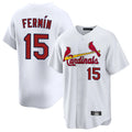 harde St. Louis Cardinals #15 Jose Fermin Player White Home Game Stitched Jerseys