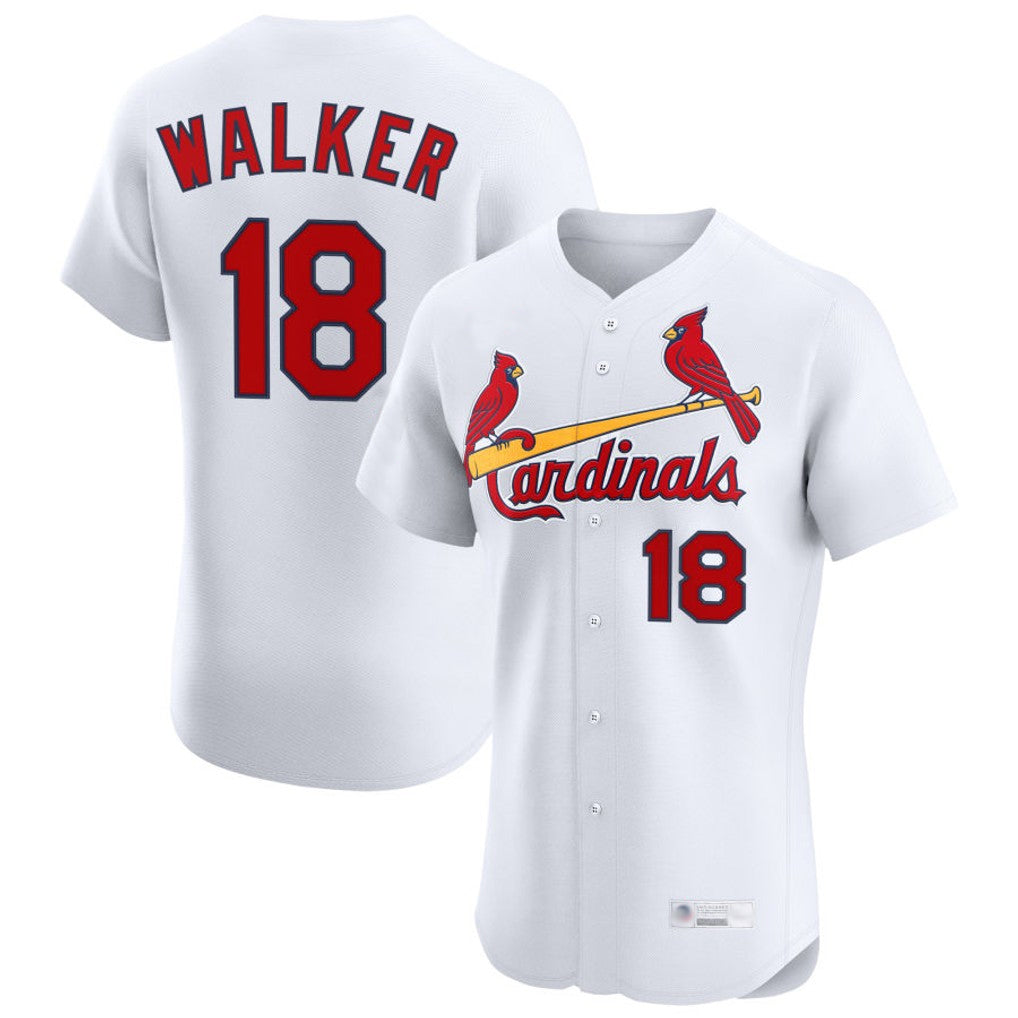 harde St. Louis Cardinals #18 Jordan Walker Player White Home Limited Elite Stitched Jerseys