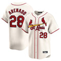 harde St. Louis Cardinals #28 Nolan Arenado Player Cream Home Limited Stitched Jerseys