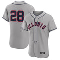 harde St. Louis Cardinals #28 Nolan Arenado Player Gray Home Limited Elite Stitched Jerseys