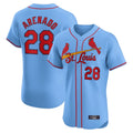 harde St. Louis Cardinals #28 Nolan Arenado Player Light Blue Home Limited Elite Stitched Jerseys