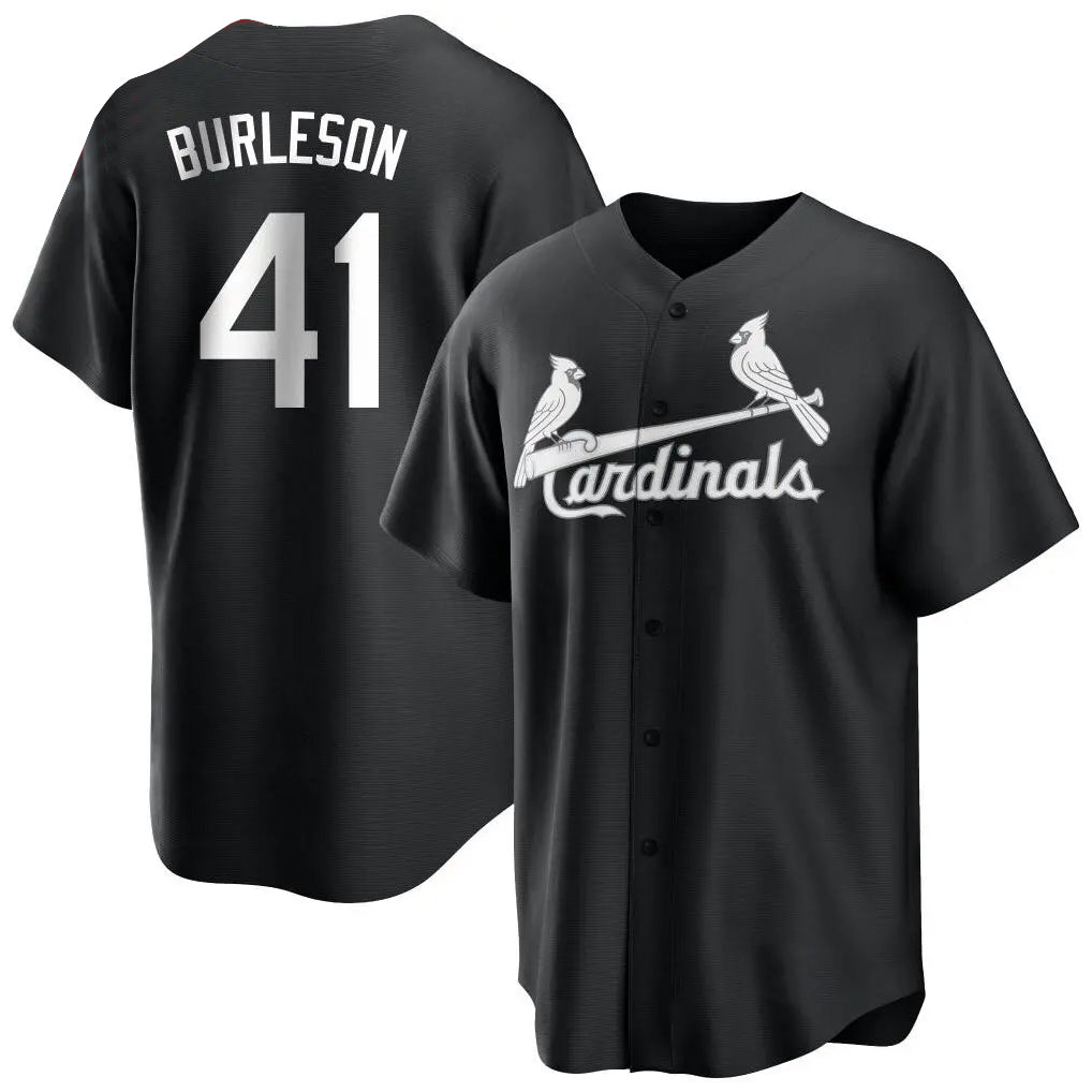 harde St. Louis Cardinals #41 Alec Burlesona Player Black City Connect Home Limited Stitched Jerseys