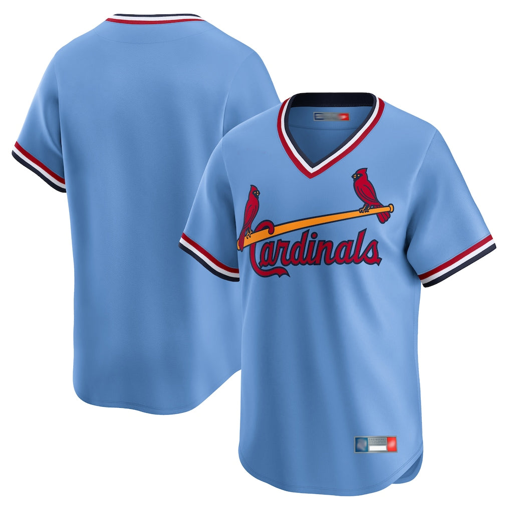 harde St. Louis Cardinals Blank Player Light Blue Cooperstown Collection Limited T-shirt Stitched Jerseys