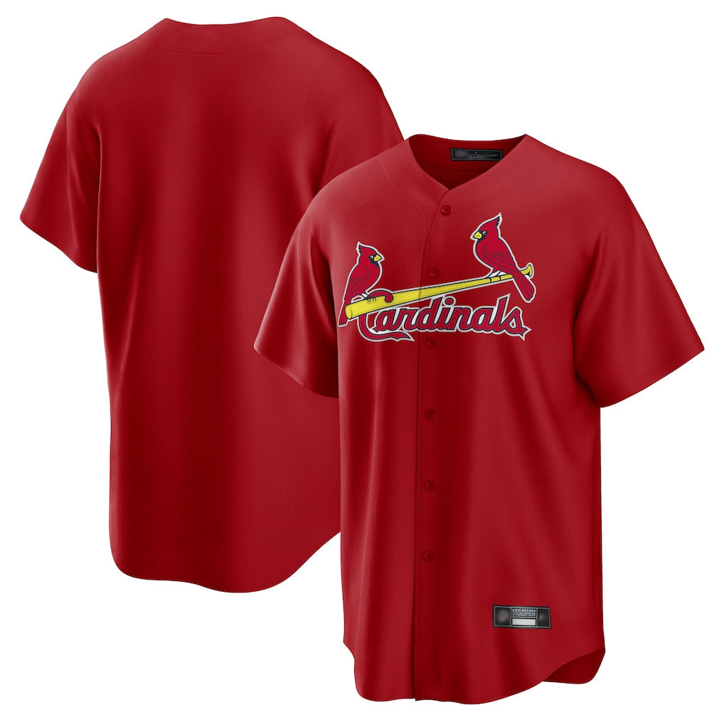 harde St. Louis Cardinals Blank Player Red Home Game Stitched Jerseys