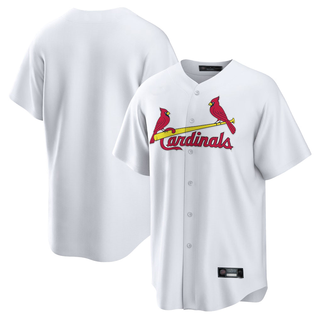 harde St. Louis Cardinals Blank Player White Home Game Stitched Jerseys
