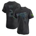 harde TB.Rays #2 Yandy Diaz Player Black City Connect Home Limited Elite Stitched Jerseys