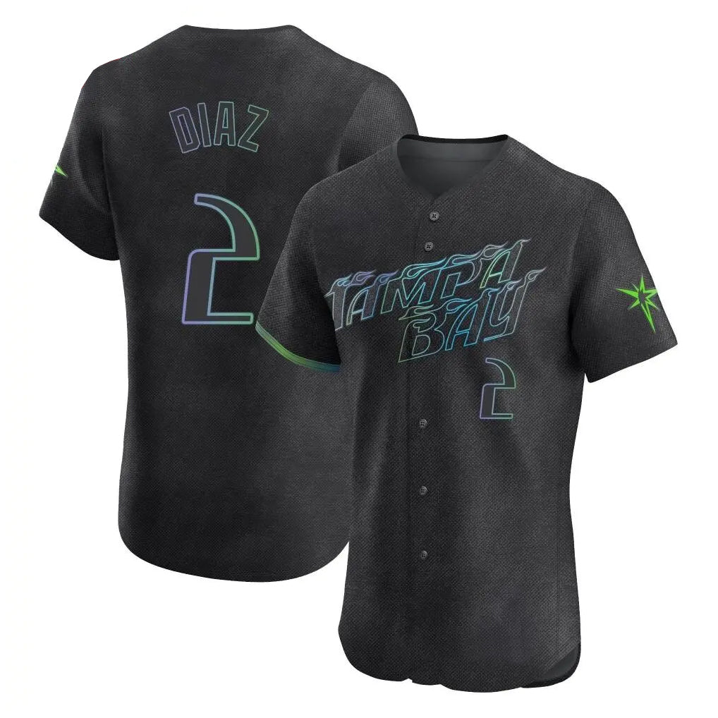 harde TB.Rays #2 Yandy Diaz Player Black City Connect Home Limited Elite Stitched Jerseys