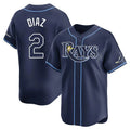 harde TB.Rays #2 Yandy Diaz Player Navy Home Limited Stitched Jerseys