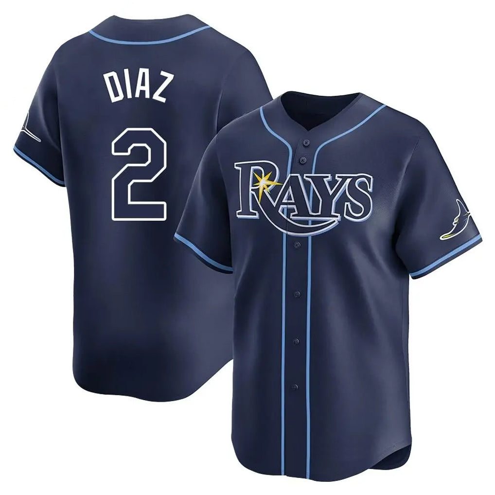 harde TB.Rays #2 Yandy Diaz Player Navy Home Limited Stitched Jerseys
