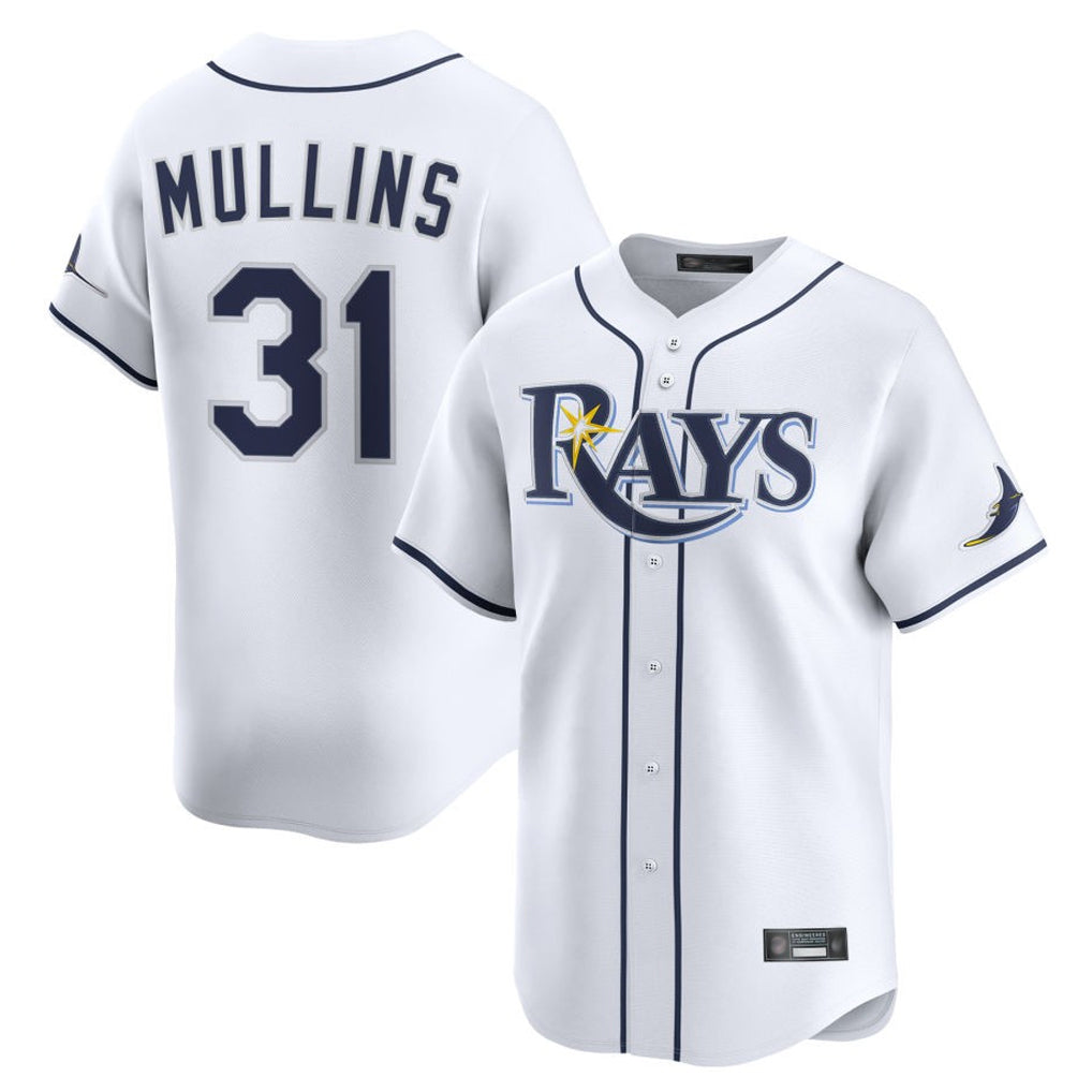 harde TB.Rays #31 Cedric Mullins Player White Home Limited Stitched Jerseys