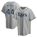 harde TB.Rays #44 Ryan Pepiot Player Gray Home Game Stitched Jerseys
