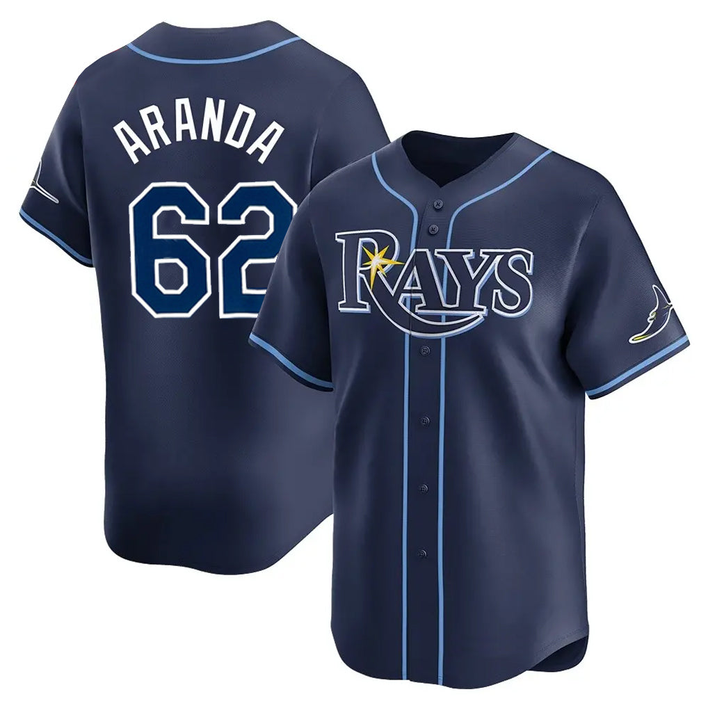 harde TB.Rays #62 Jonathan Aranda Player Navy Home Limited Stitched Jerseys