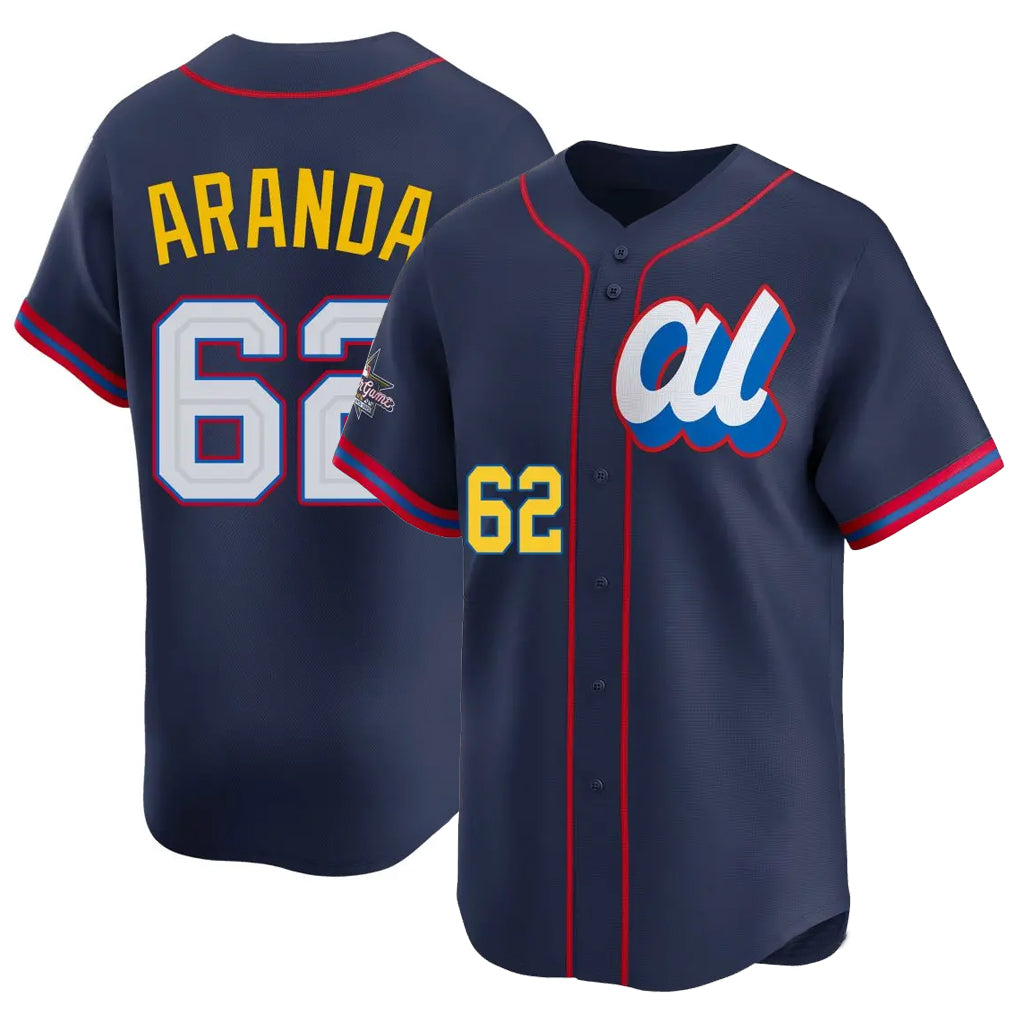 harde TB.Rays #62 Jonathan Aranda Player Navy Limited American League All-Star Edition Stitched Jerseys