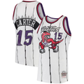 harde T.Raptors #15 Vince Carter Mitchell & Ness White 1998-99 Hardwood Classics Swingman Jerseys