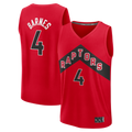 harde T.Raptors #4 Scottie Barnes Red Fast Break Replica Jerseys - Icon Edition