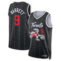 harde T.Raptors #9 RJ Barrett Black 2025-26 Swingman Jerseys - City Edition