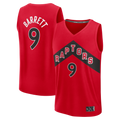 harde T.Raptors #9 RJ Barrett Red Fast Break Jerseys - Icon Edition