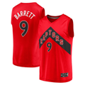 harde T.Raptors #9 RJ Barrett Red Fast Break Player Jerseys - Icon Edition