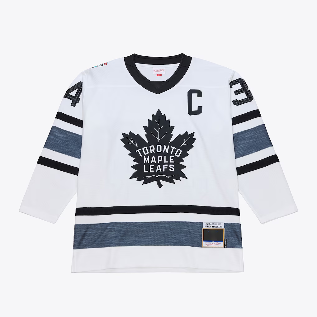 harde T.Maple Leafs Auston Matthews Mitchell & Ness White 2019 All-Star Game Power Play Jerseys