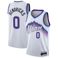 harde U.Jazz #0 Taylor Hendricks White Swingman Jerseys - Association Edition